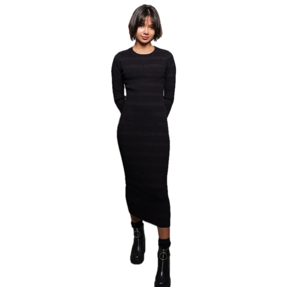 Chaser Veda Fillmore Stripe Midi Dress Size Small